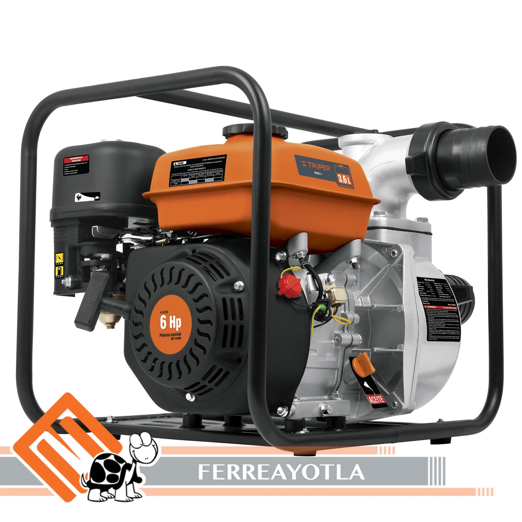 MOTOBOMBA 6 HP SALIDA 3'' - TRUPER