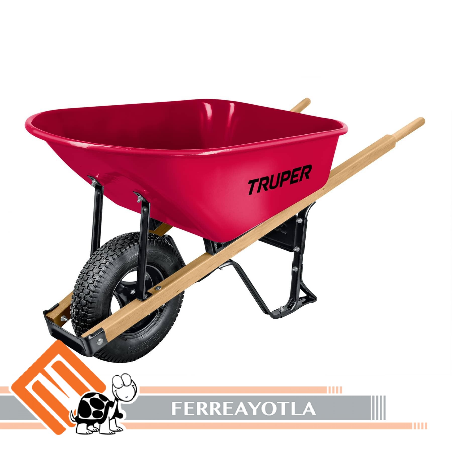 CARRETILLA ROJA 6 ft REFORZADA MADERA - TRUPER